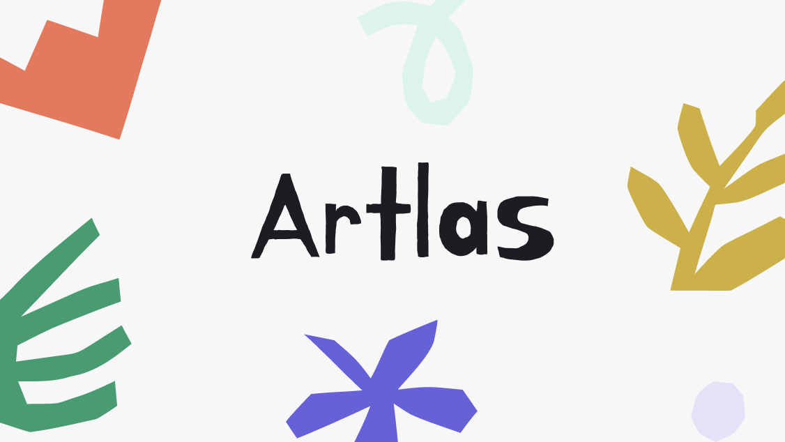 Artlas app screenshot showing filterable K-8 art lesson library